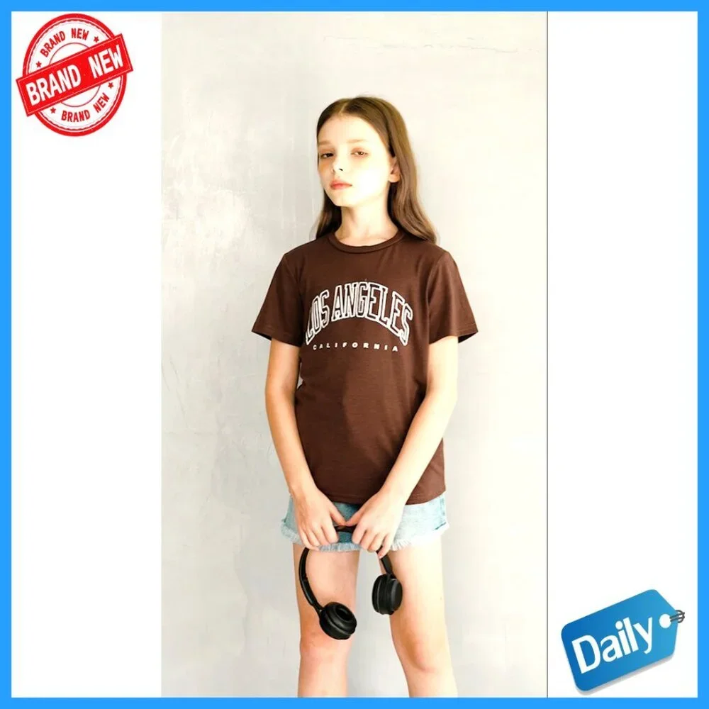 Girls' Short Sleeve Graphic Tees 3-Pack Summer Tops Crew Neck